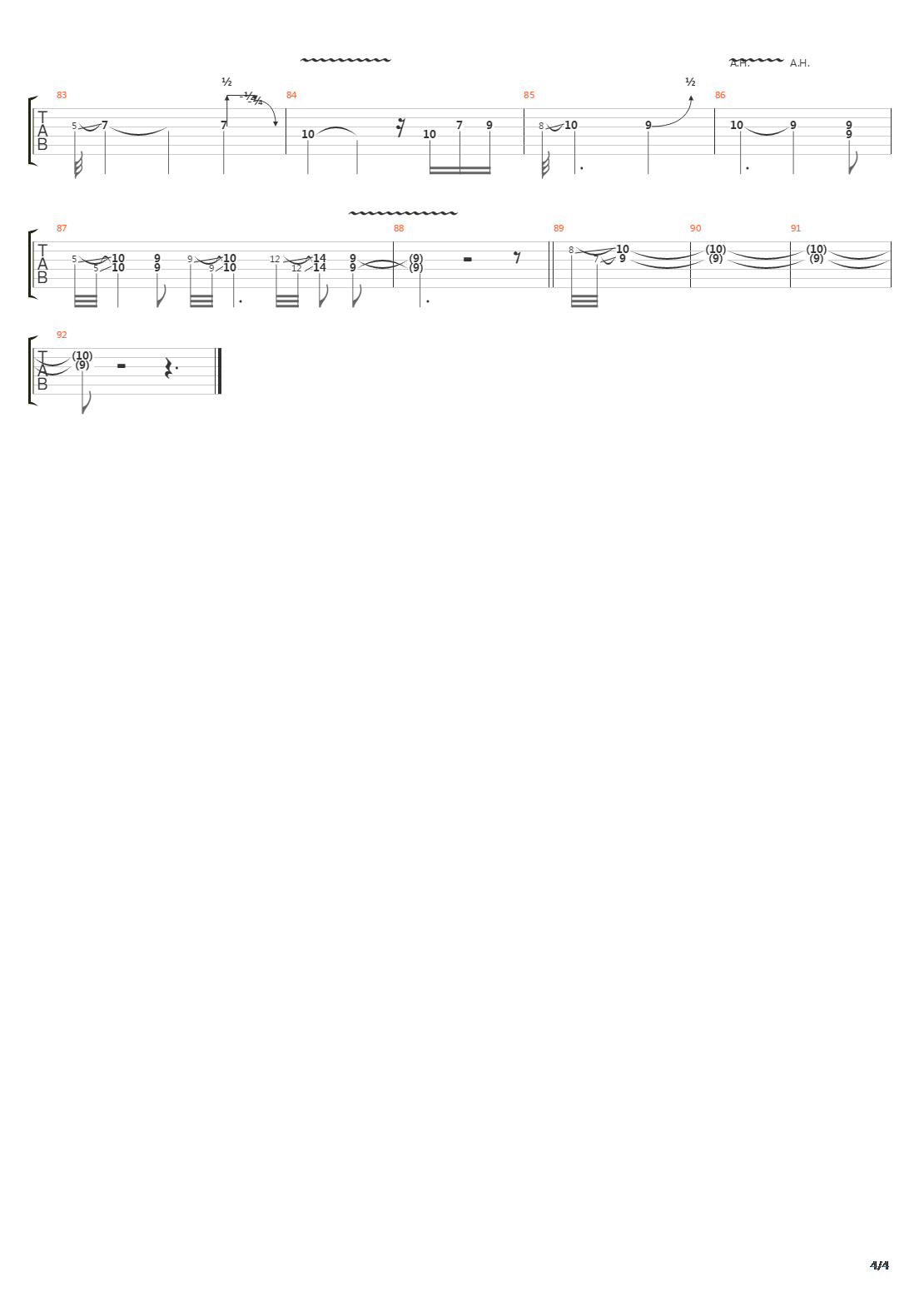 Mechty吉他谱