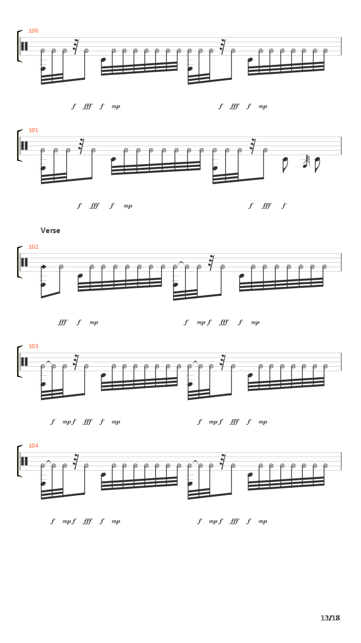 Mertvaya Zona吉他谱