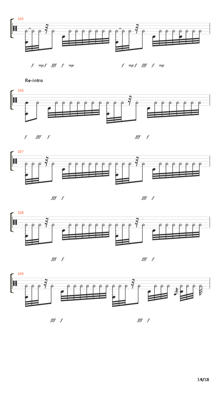 Mertvaya Zona吉他谱