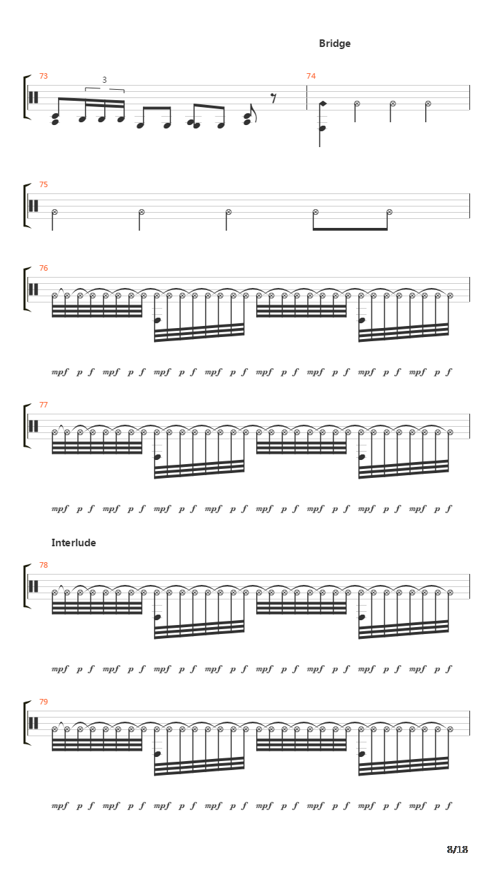 Mertvaya Zona吉他谱