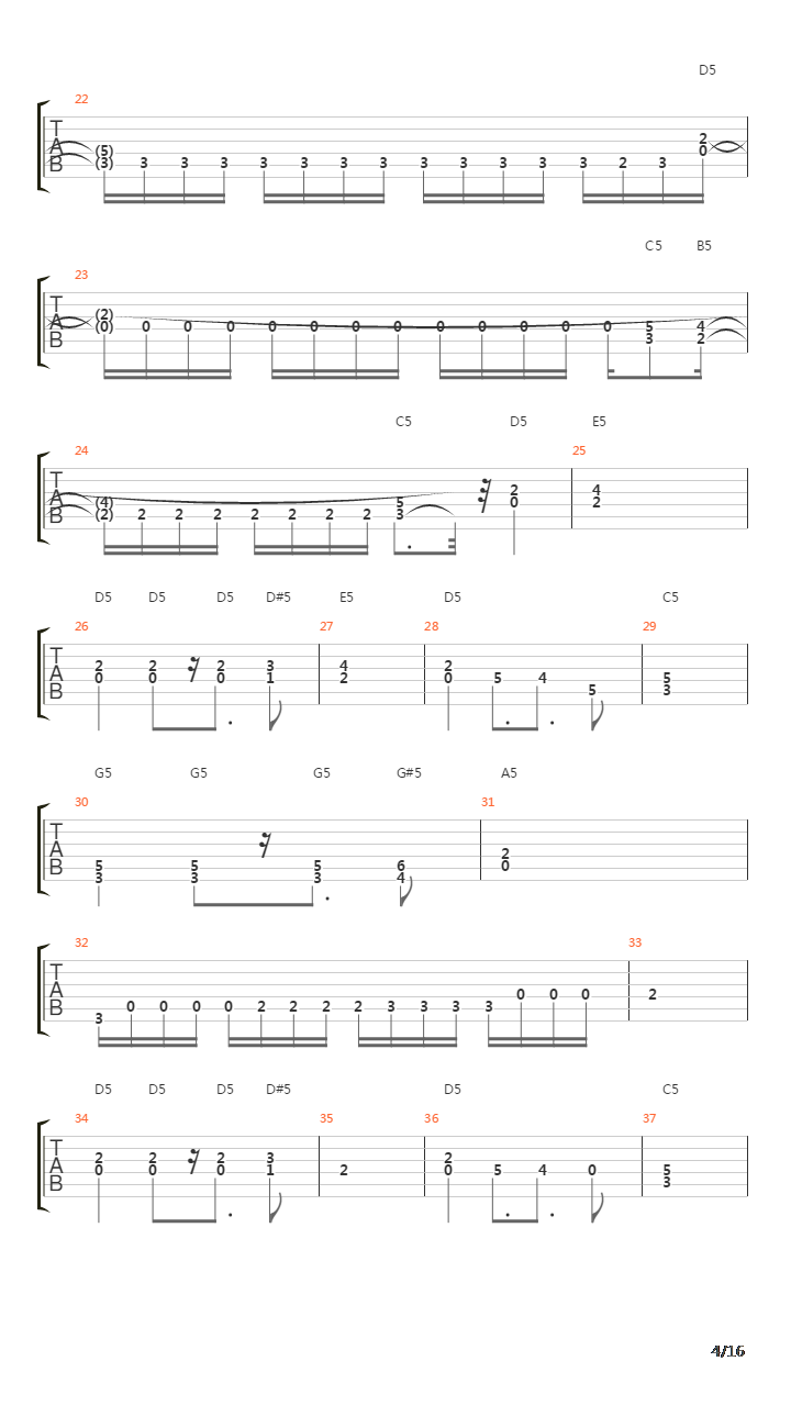 Na Slujbe Sily Zla吉他谱