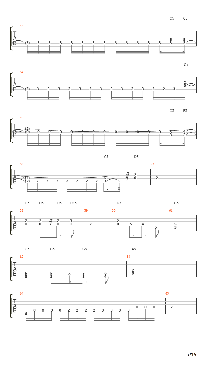 Na Slujbe Sily Zla吉他谱