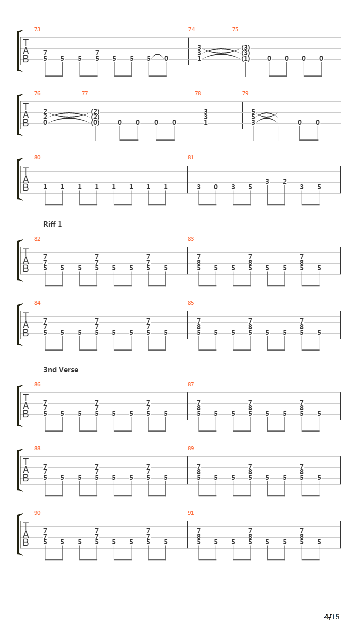 Rose Street吉他谱