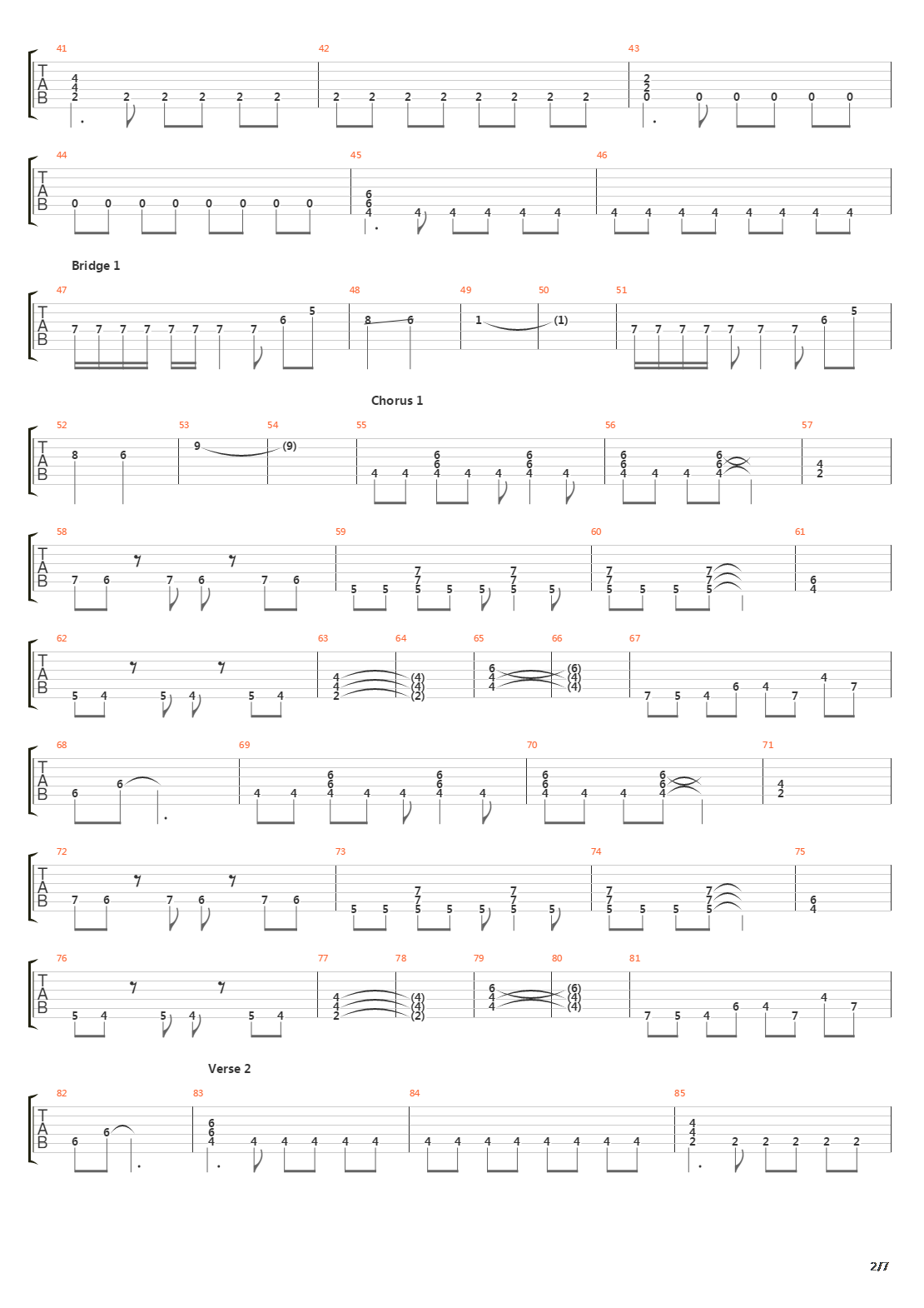 Torero吉他谱