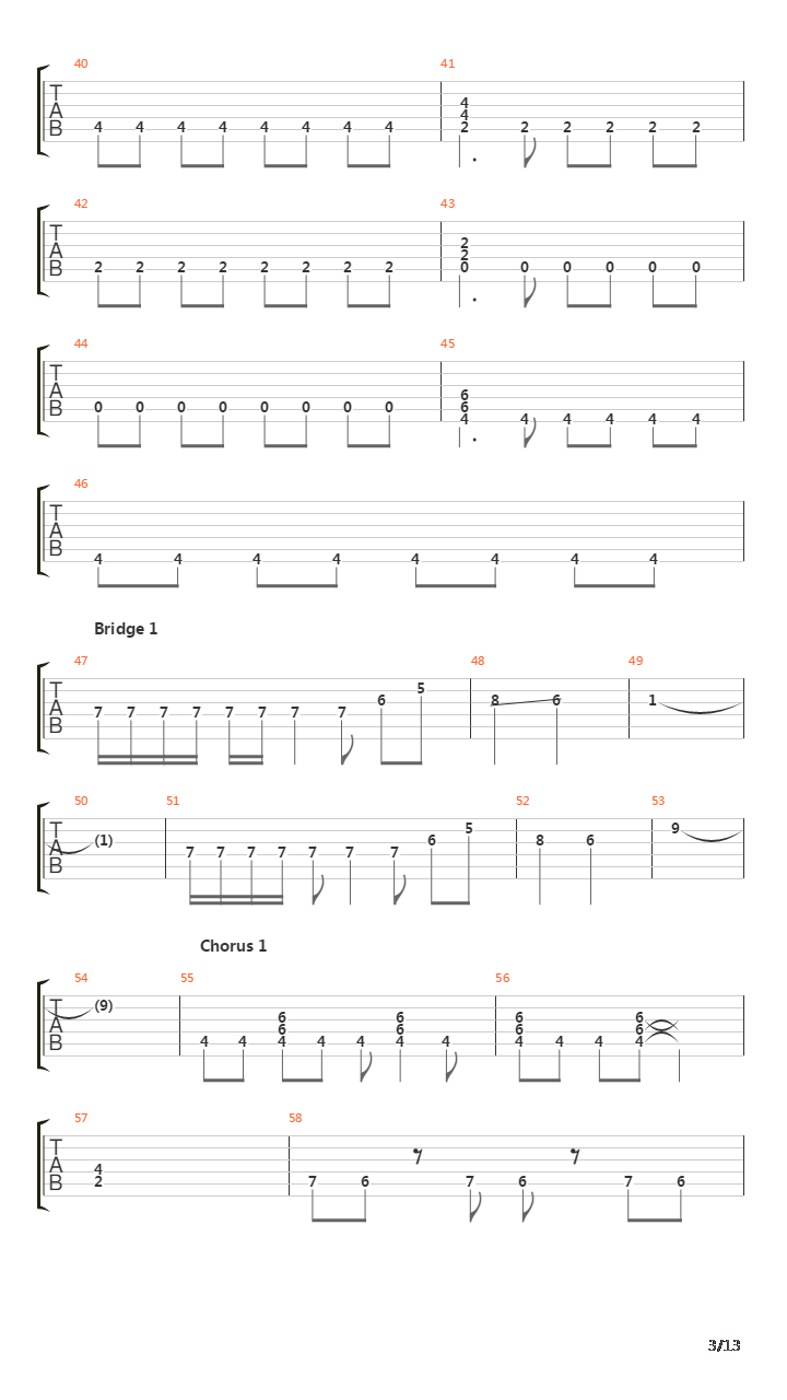 Torero吉他谱