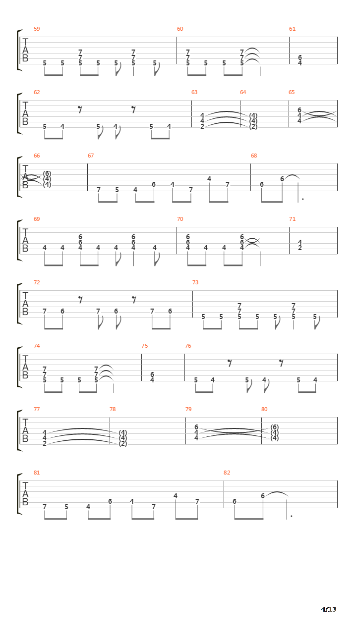 Torero吉他谱