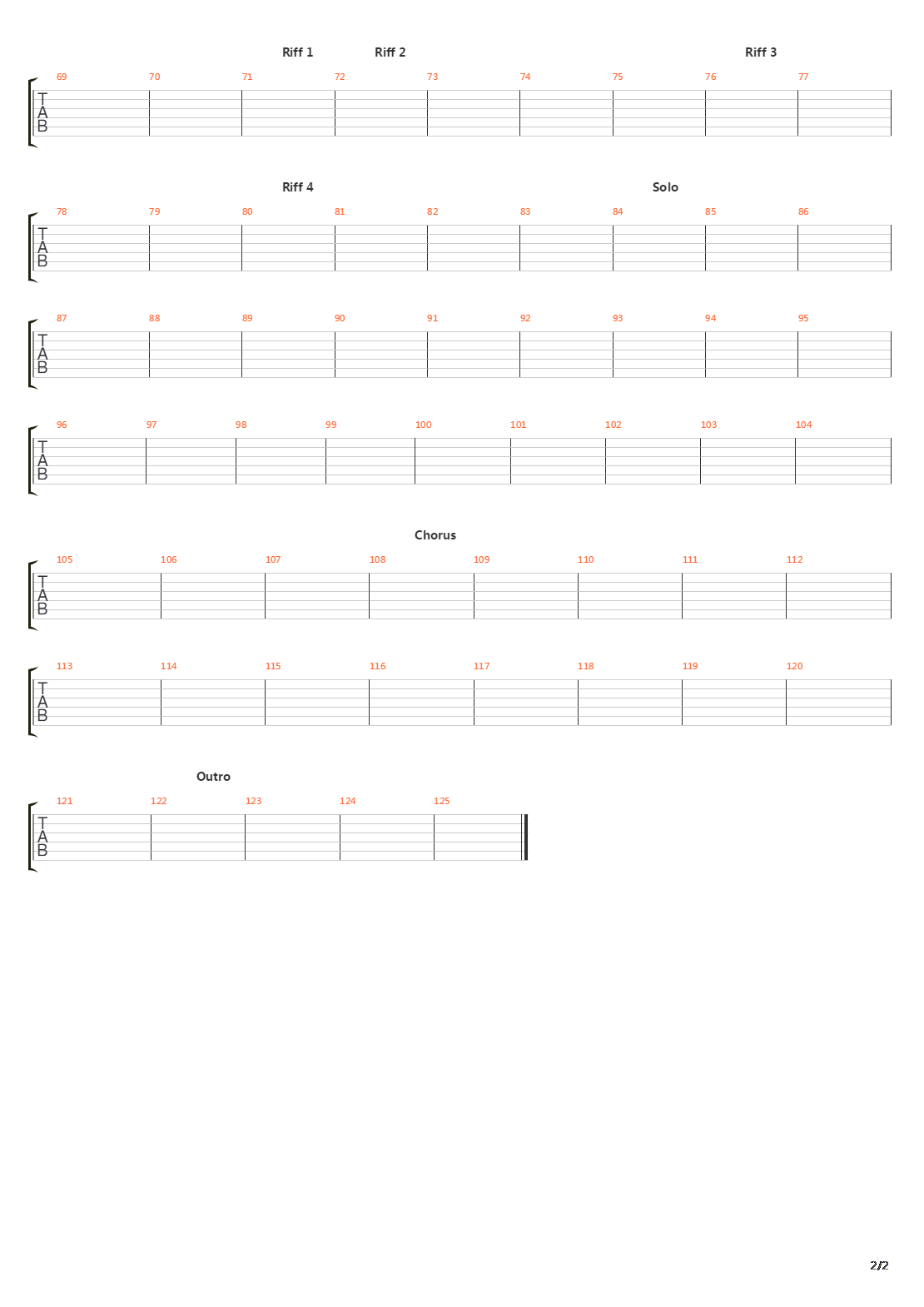 Torero吉他谱