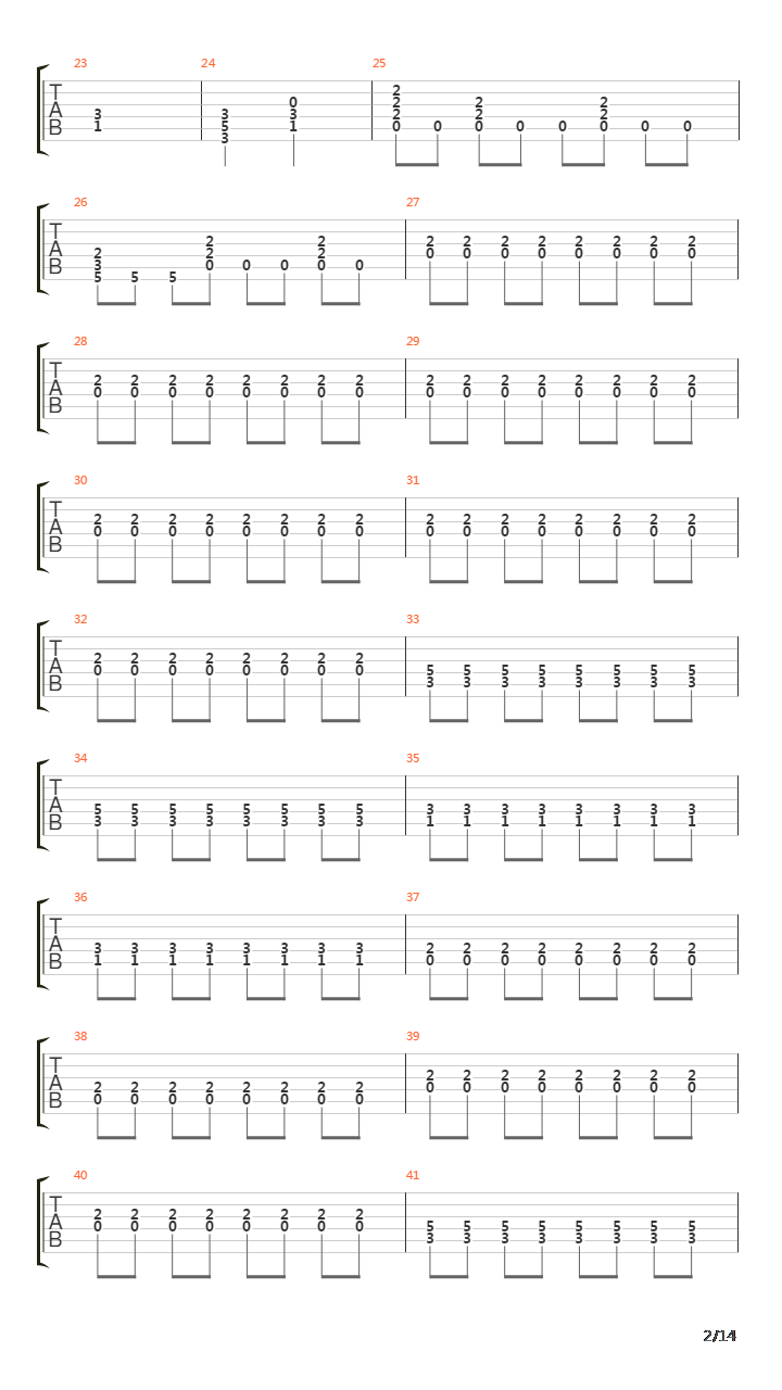 Torero吉他谱