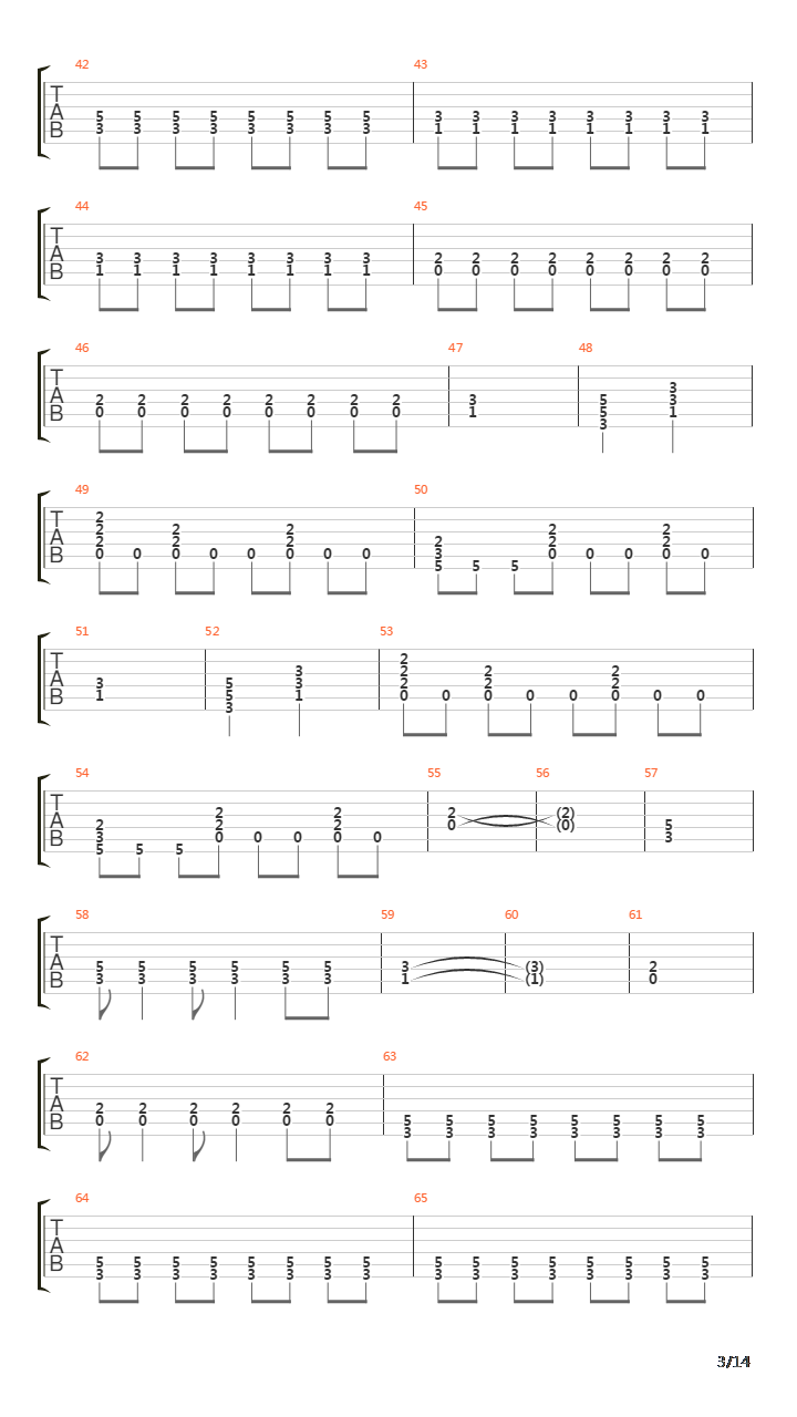 Torero吉他谱