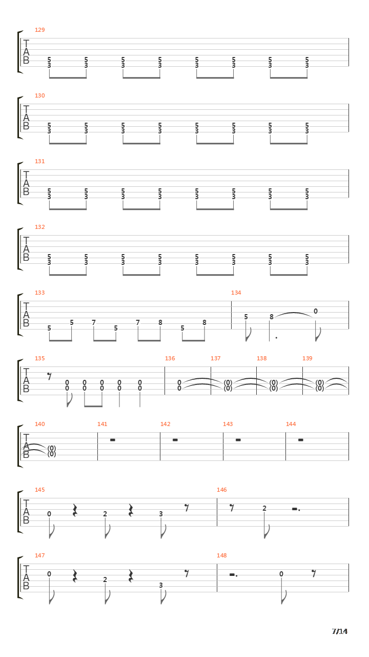 Torero吉他谱