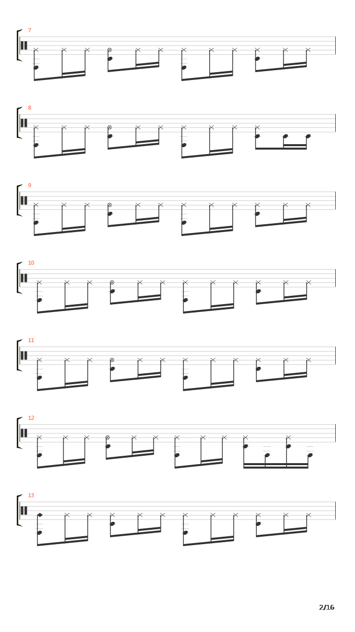 Volonter吉他谱