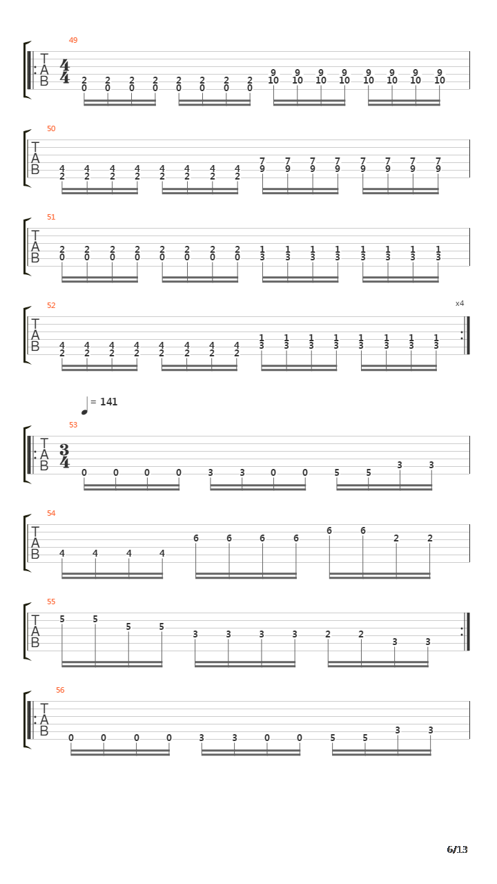 Whirlwind Journey吉他谱