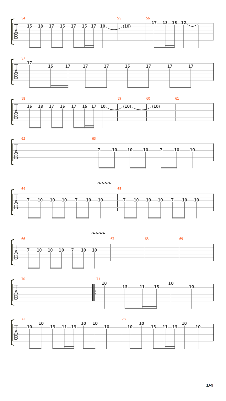 Skvoz Touman Vekov吉他谱