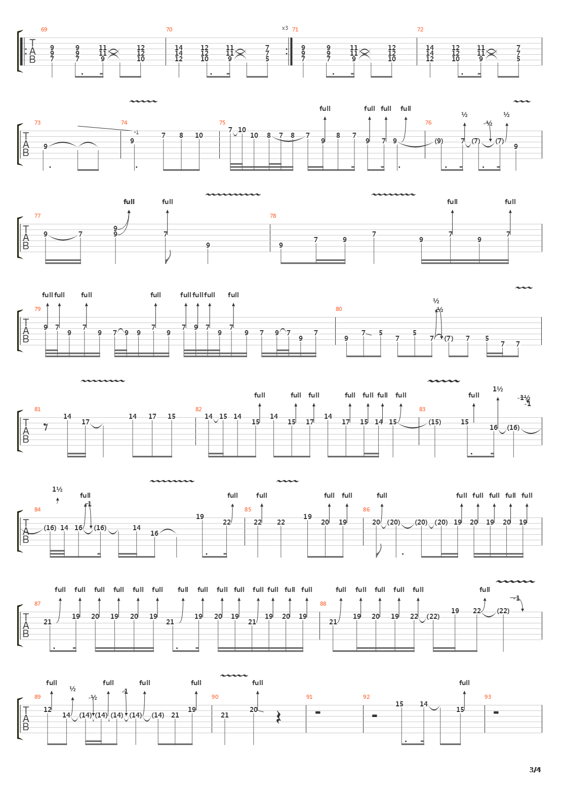 March Of The Saint吉他谱