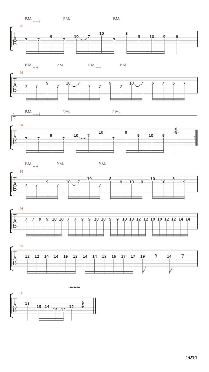 Failing Winds Of Hopeless Greed吉他谱