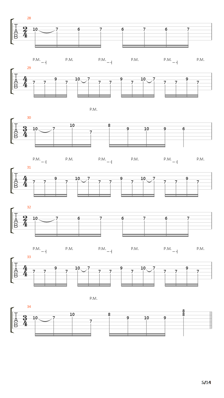 Failing Winds Of Hopeless Greed吉他谱