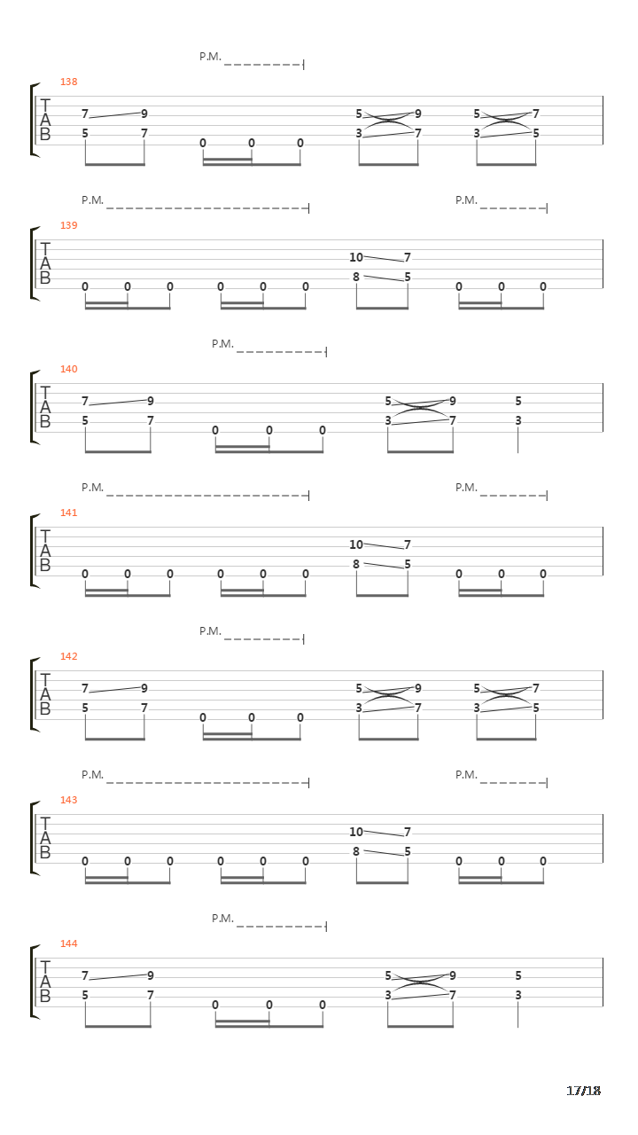 Seven Whispers Fell Silent吉他谱