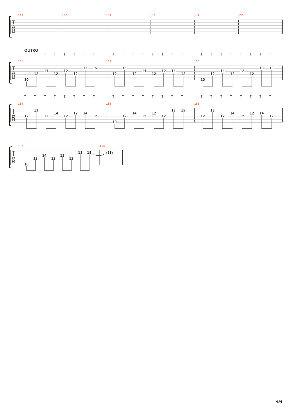 Left Unsaid吉他谱