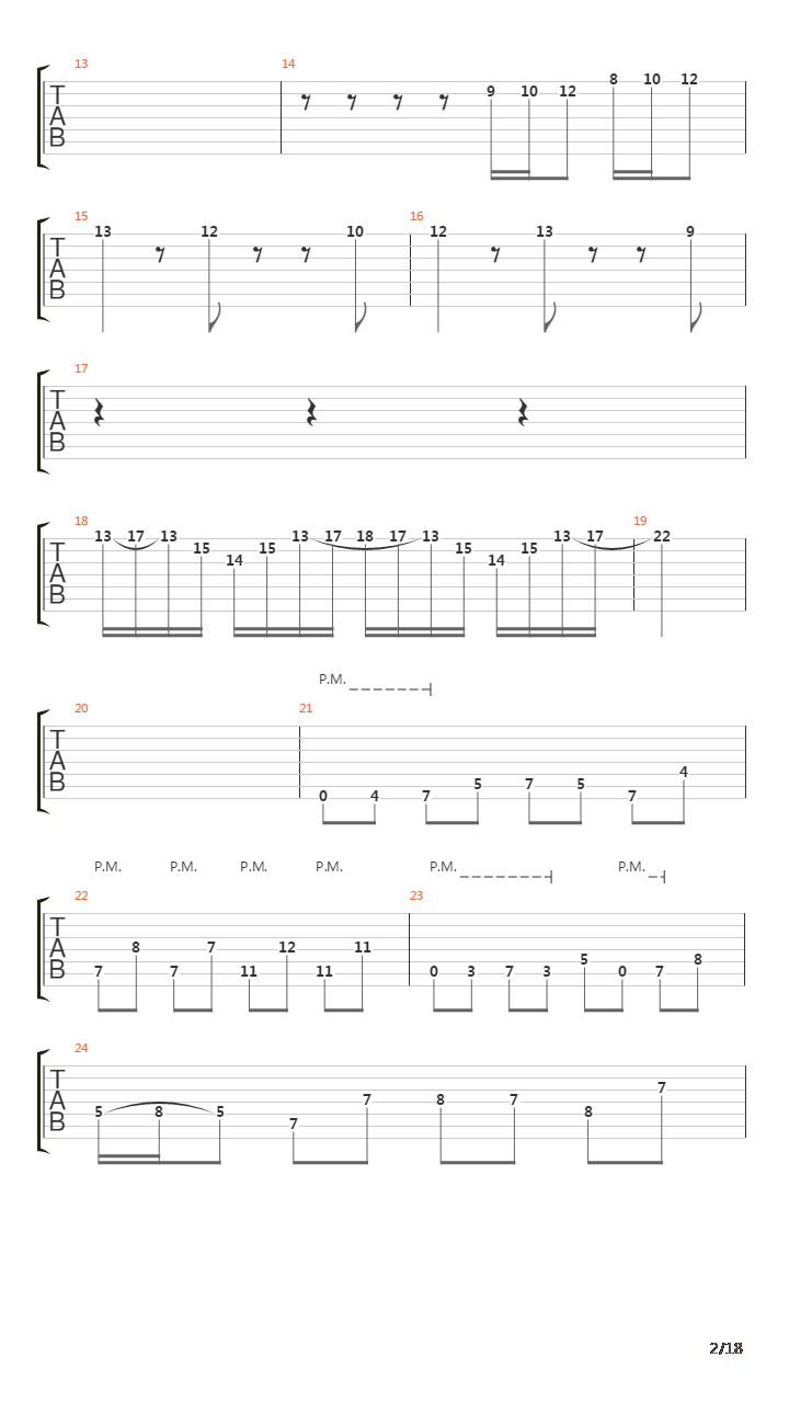 Torchbearer吉他谱
