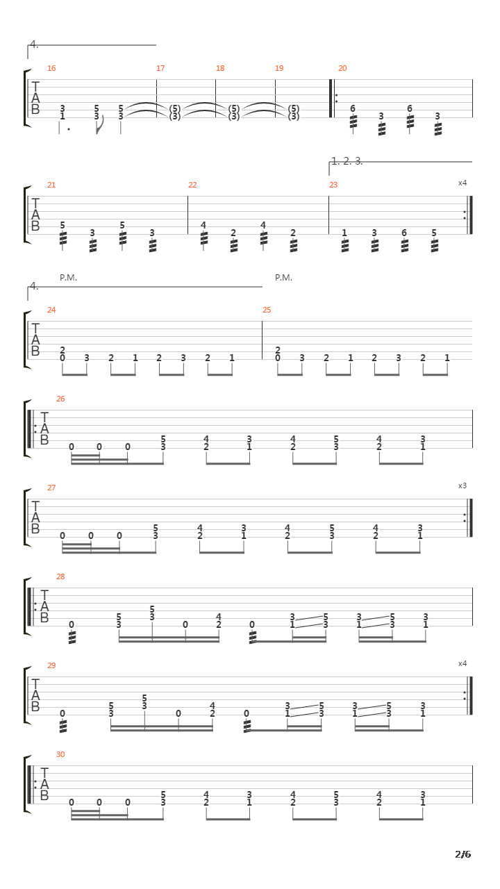 The Rack吉他谱