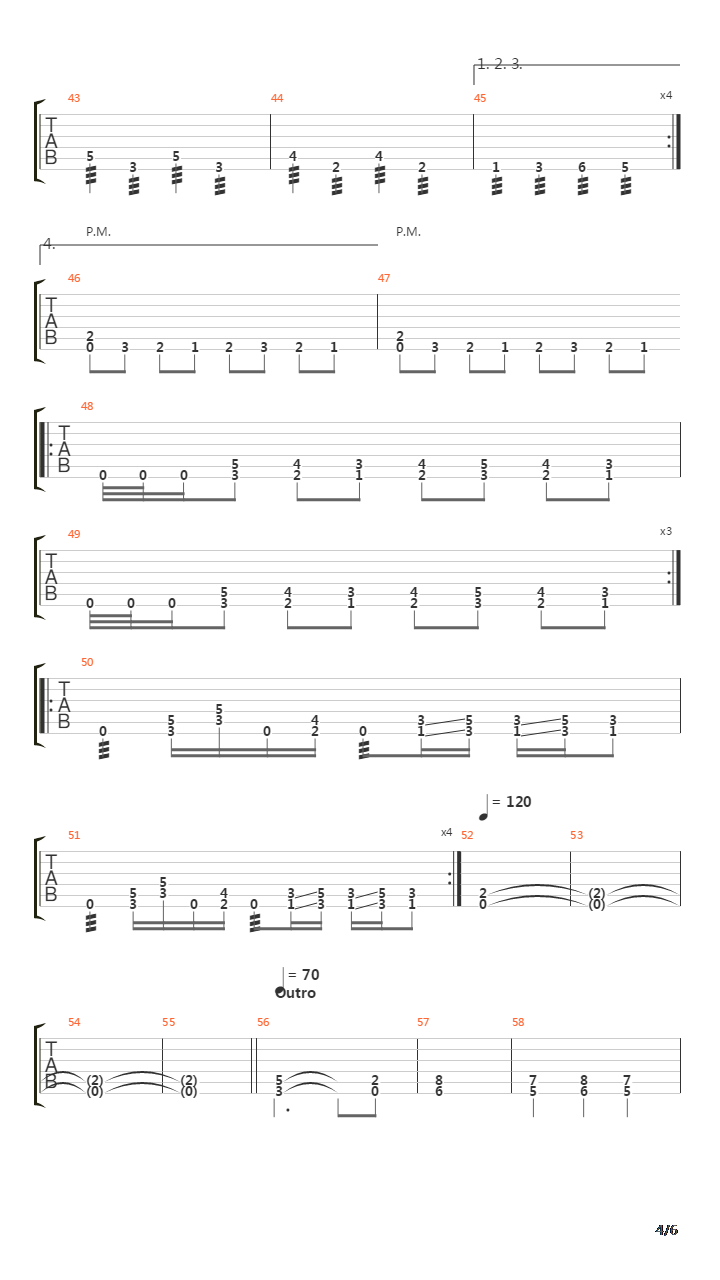 The Rack吉他谱