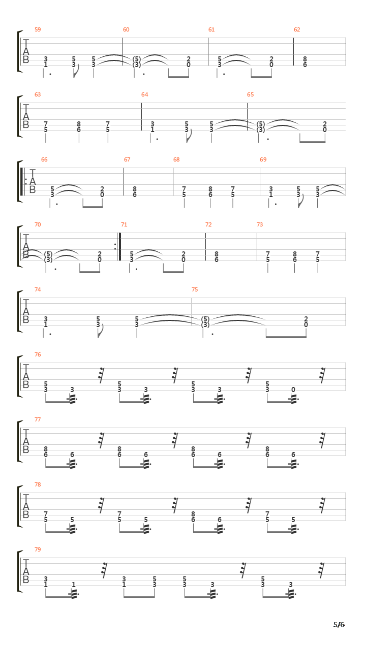 The Rack吉他谱