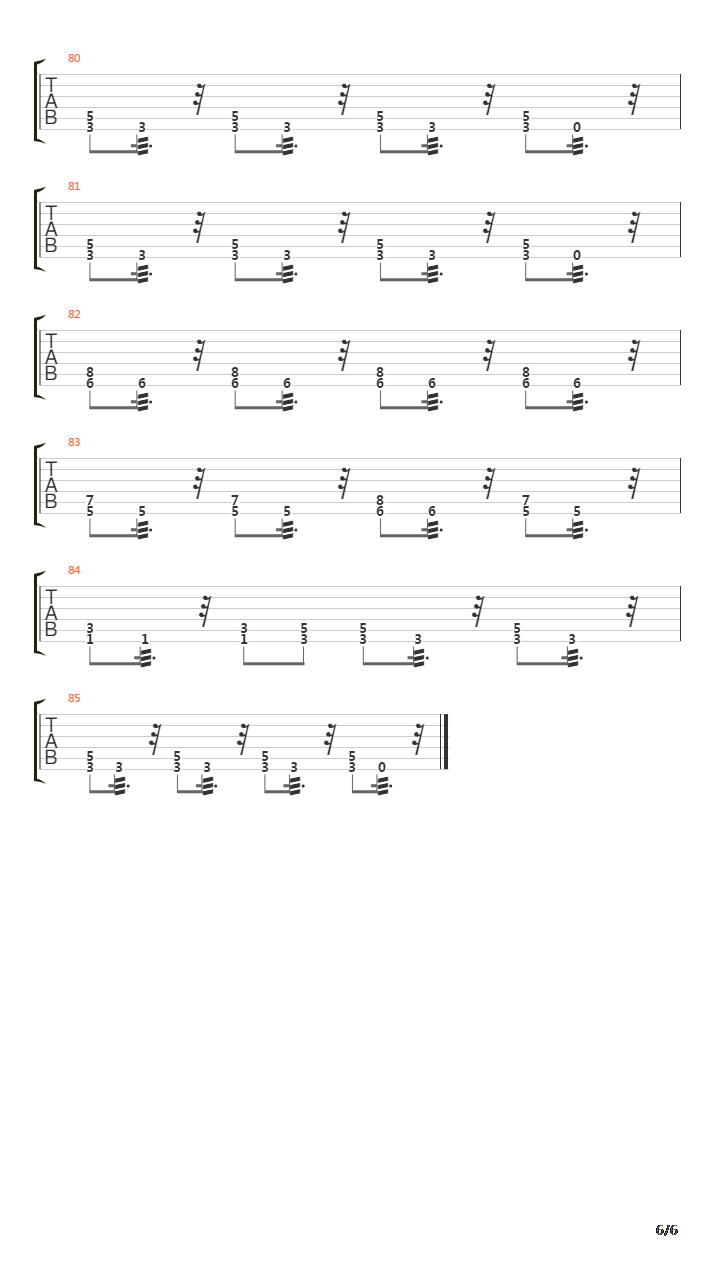 The Rack吉他谱