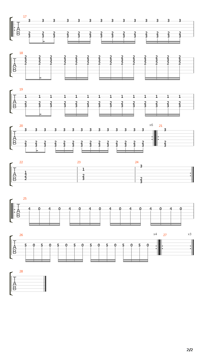 Inget Ljus吉他谱
