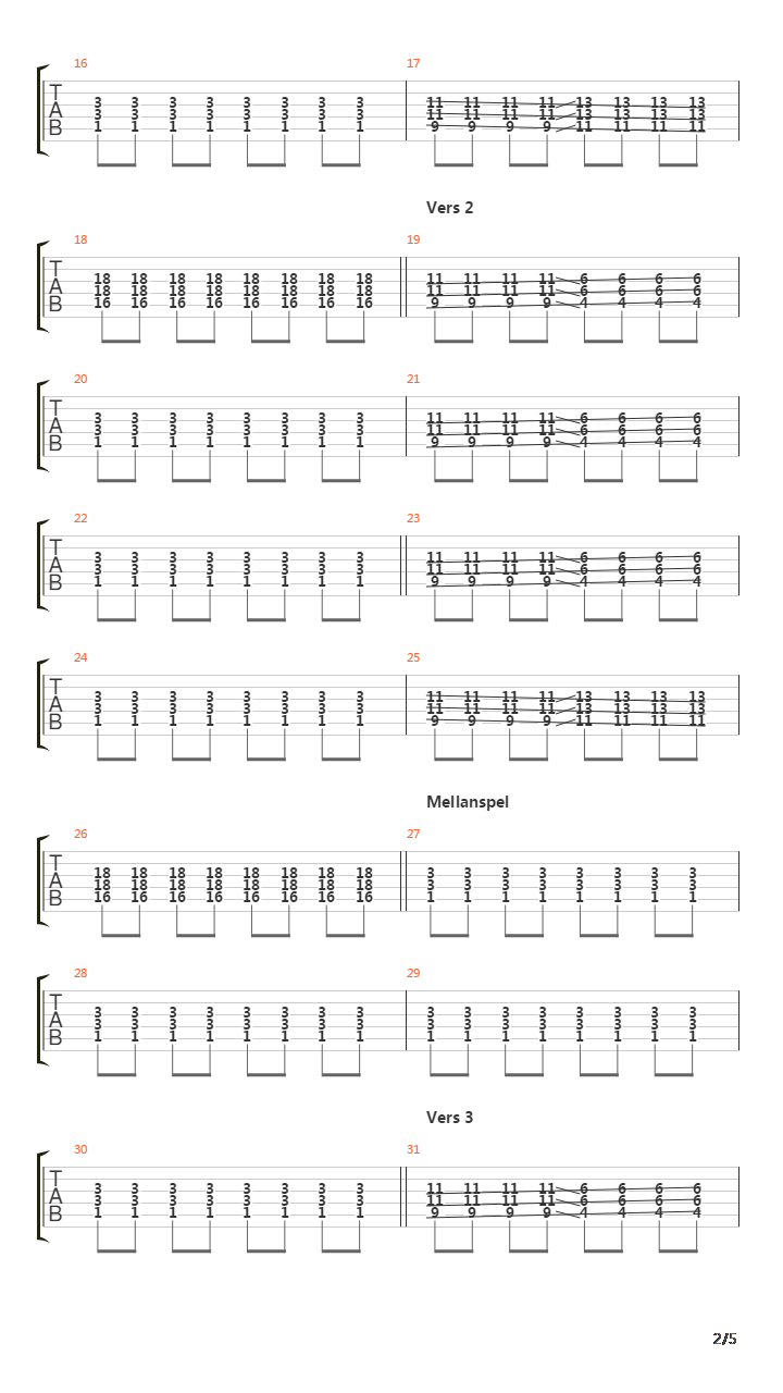 Vietnam吉他谱