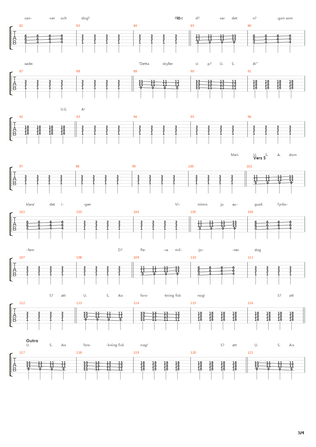 Vietnam吉他谱