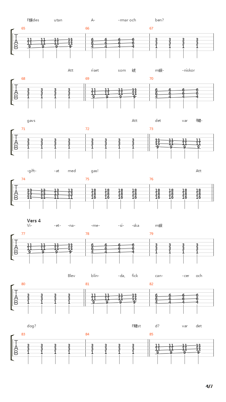 Vietnam吉他谱
