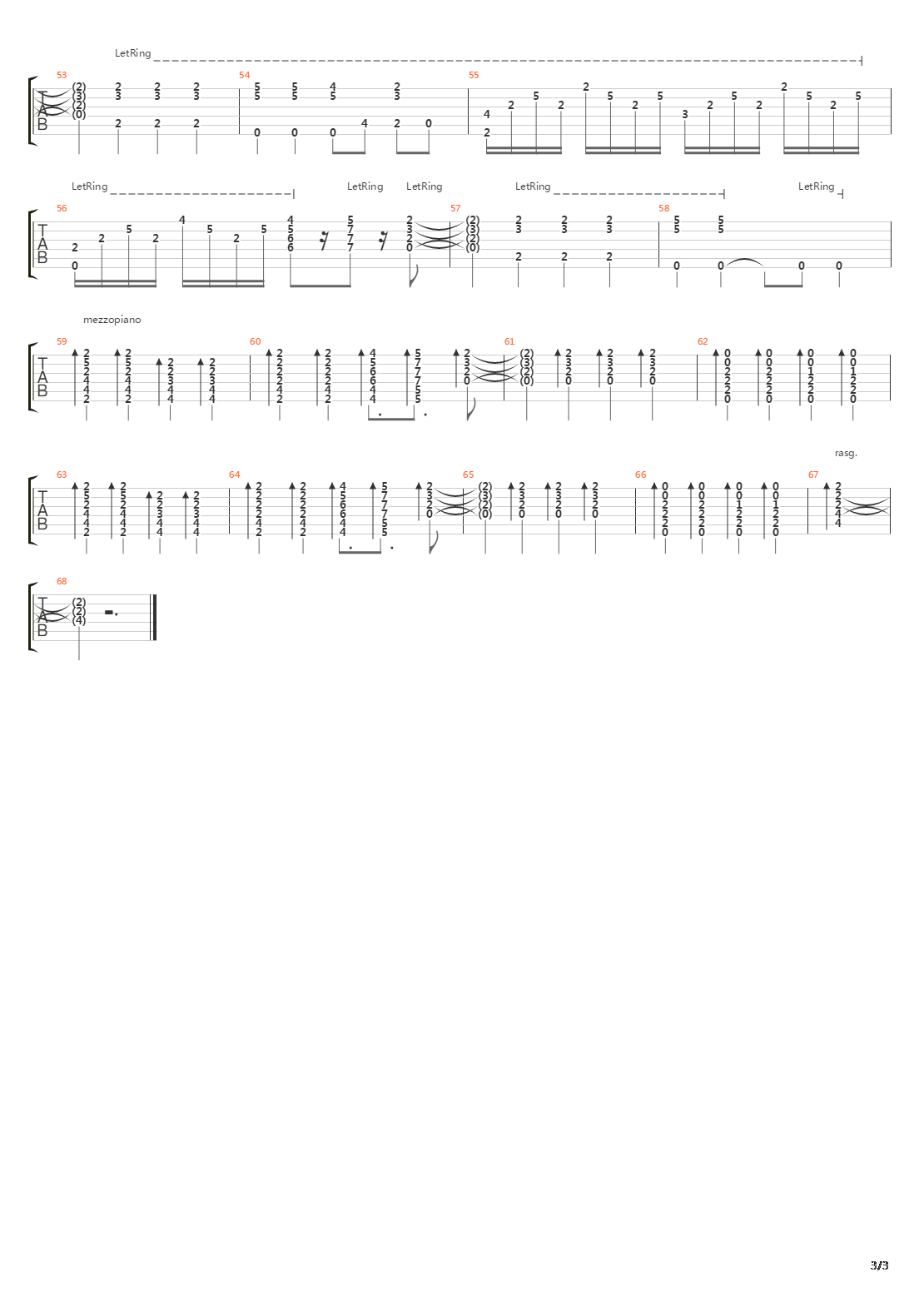 Immer Heute吉他谱