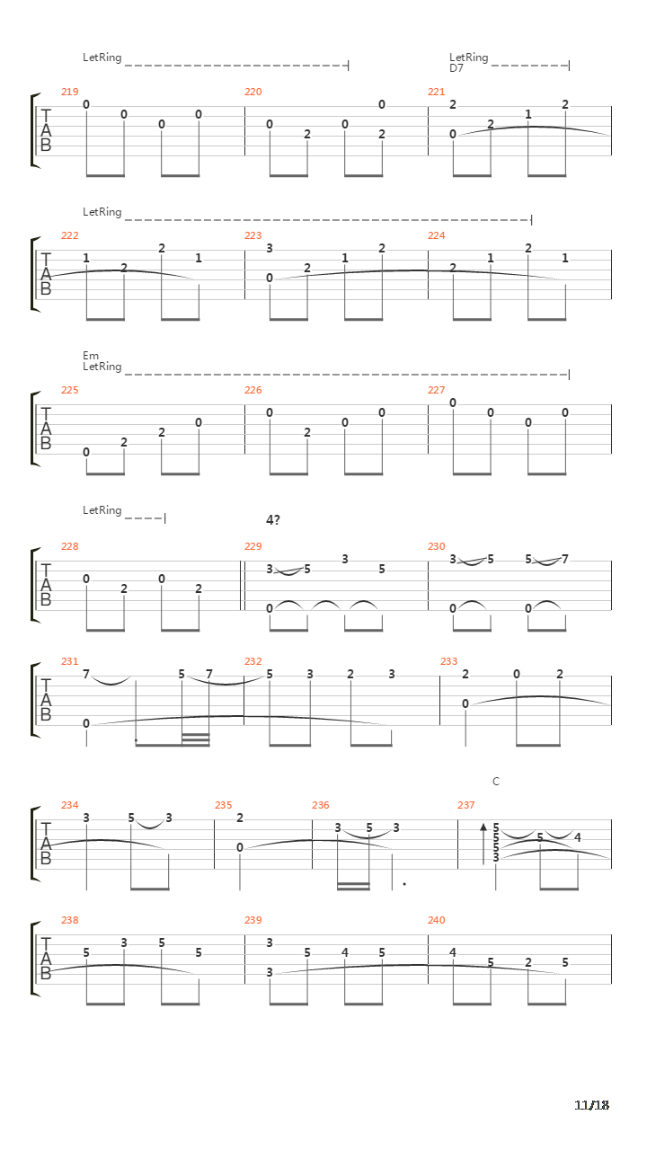 Le Ore Rosa Di Mazenderan吉他谱