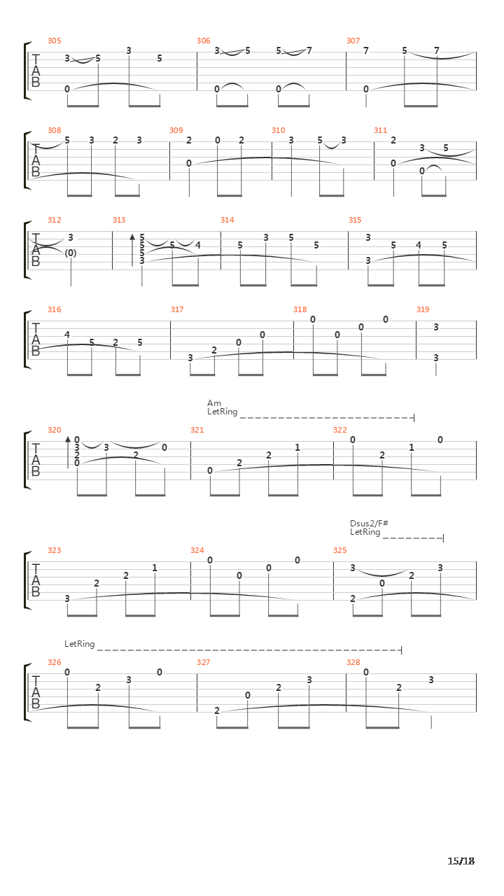 Le Ore Rosa Di Mazenderan吉他谱