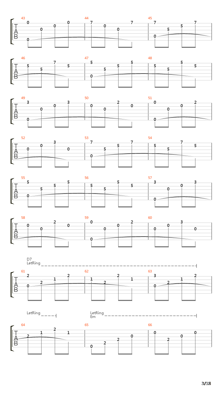 Le Ore Rosa Di Mazenderan吉他谱