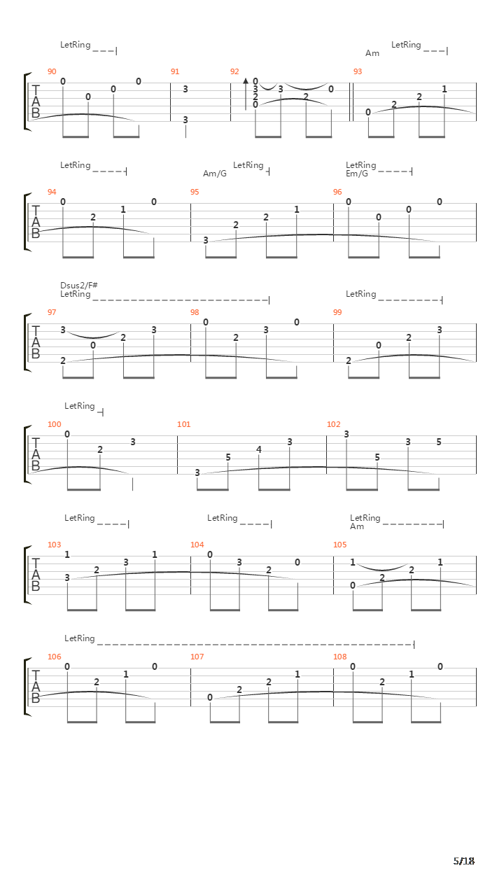 Le Ore Rosa Di Mazenderan吉他谱