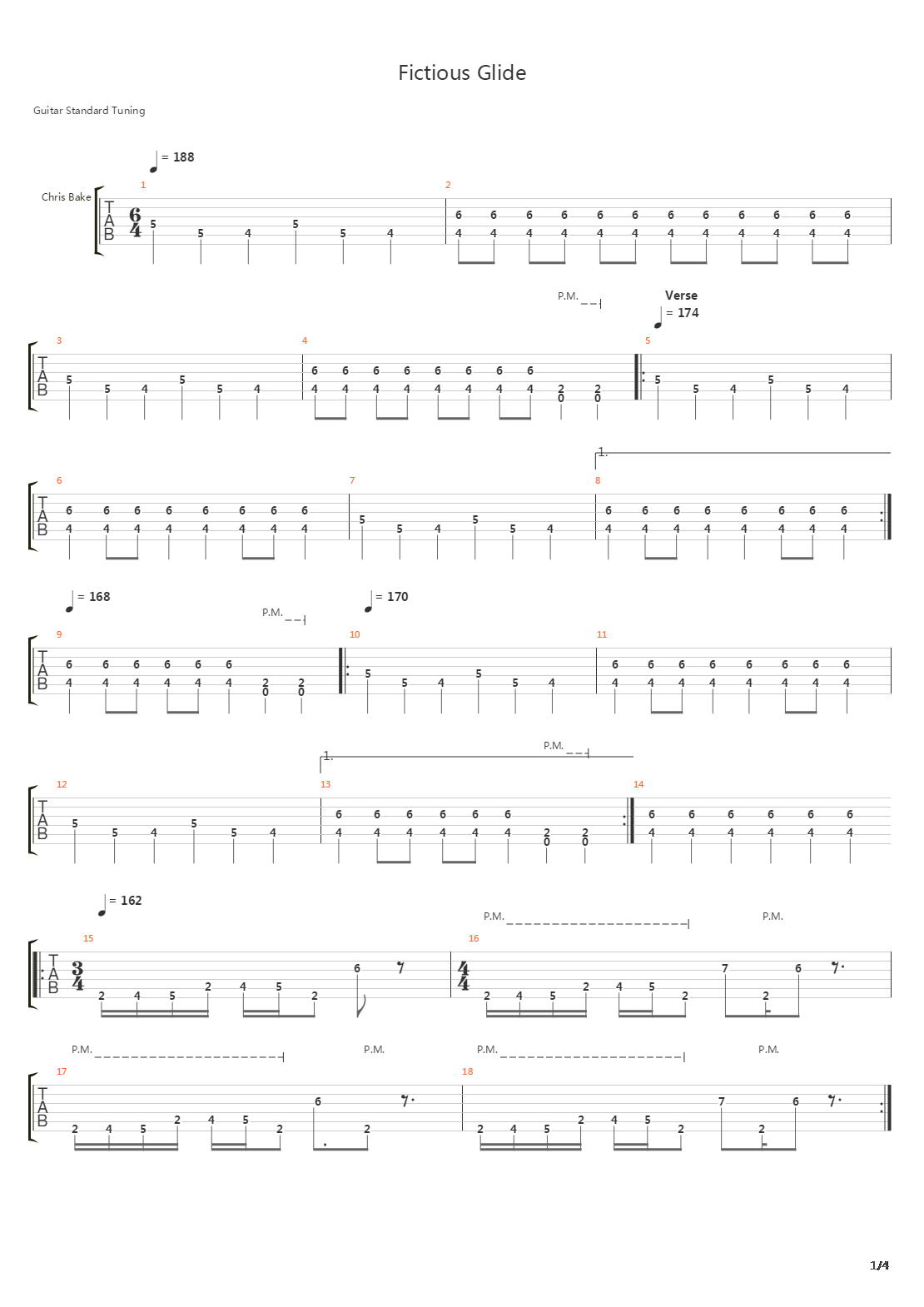 Fictitious Glide吉他谱