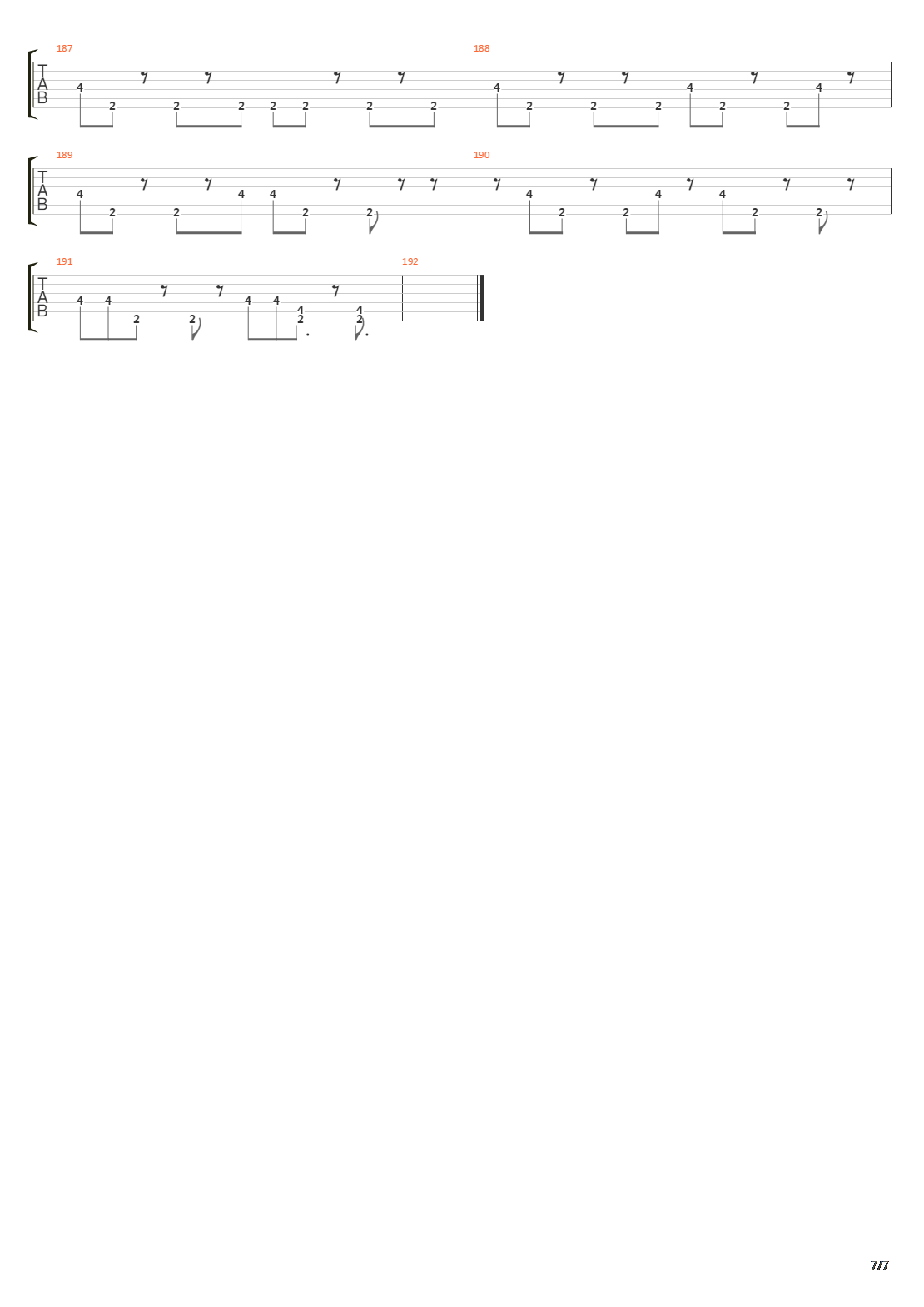 Mineral吉他谱