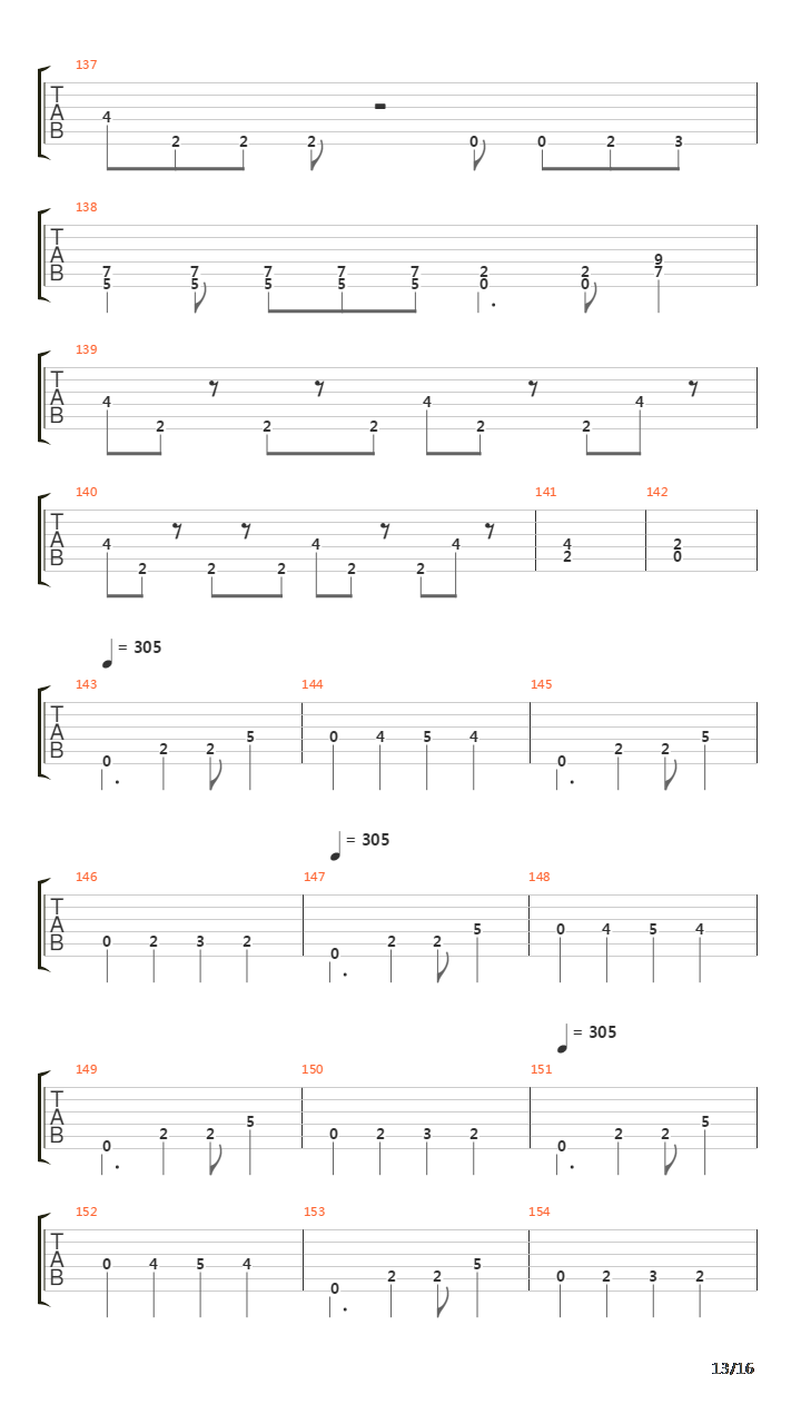 Mineral吉他谱