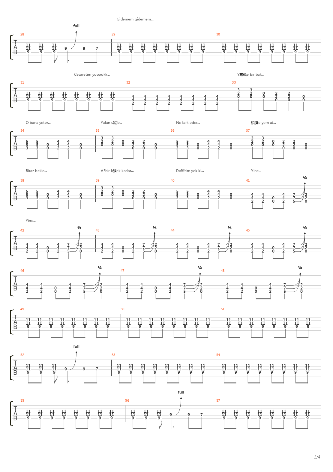 Kpek吉他谱