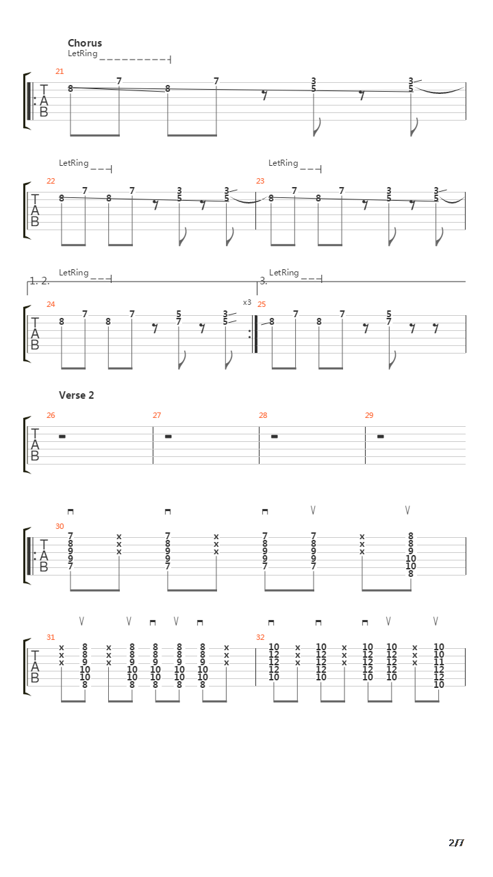 Trojans吉他谱