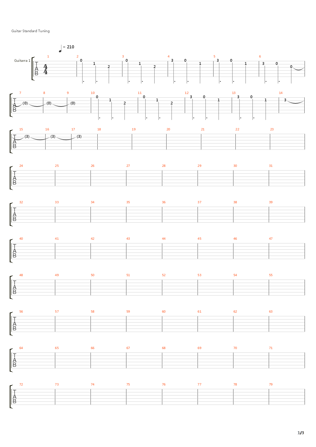 Cancion Inutil吉他谱