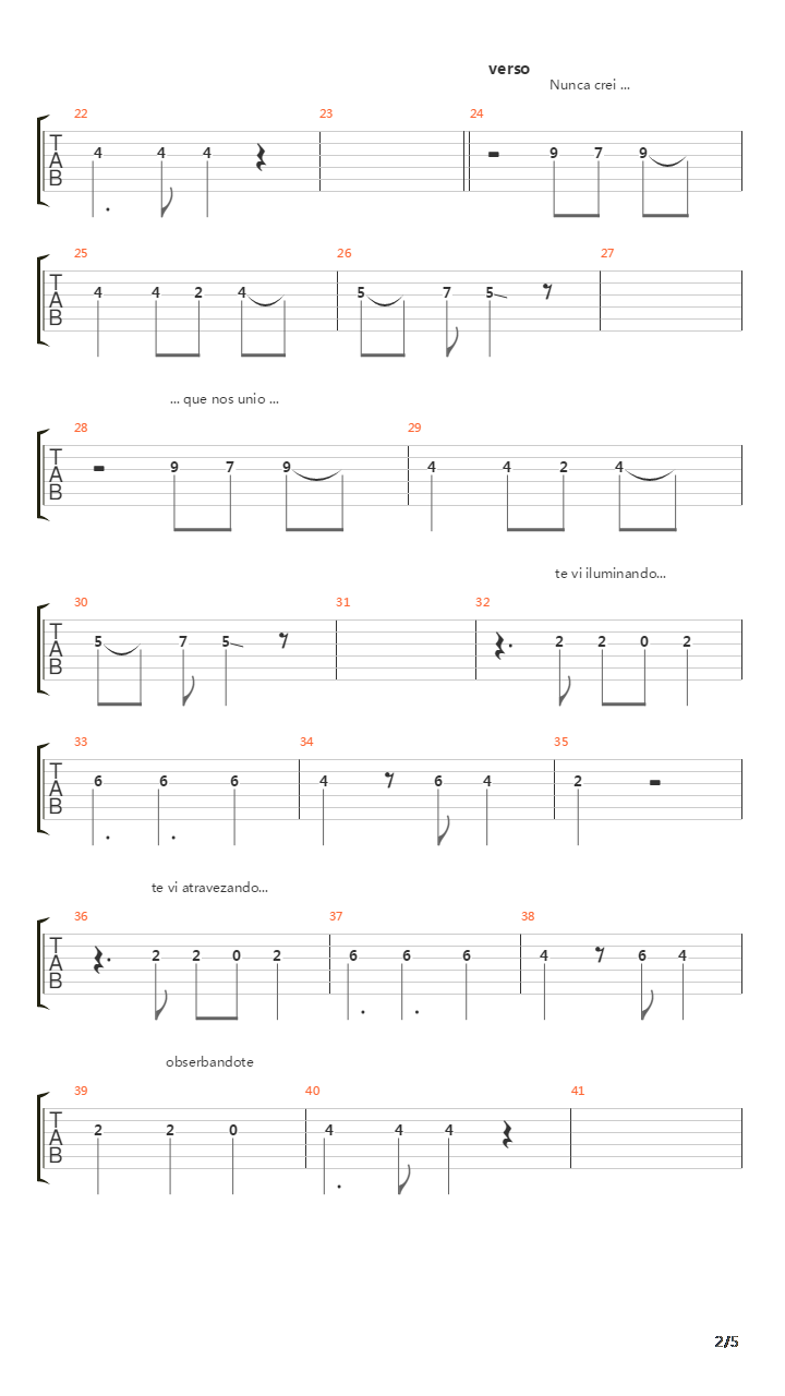 Luz吉他谱