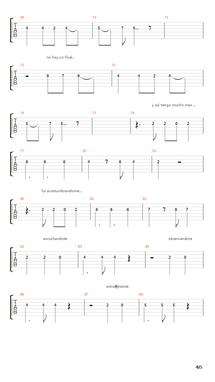 Luz吉他谱