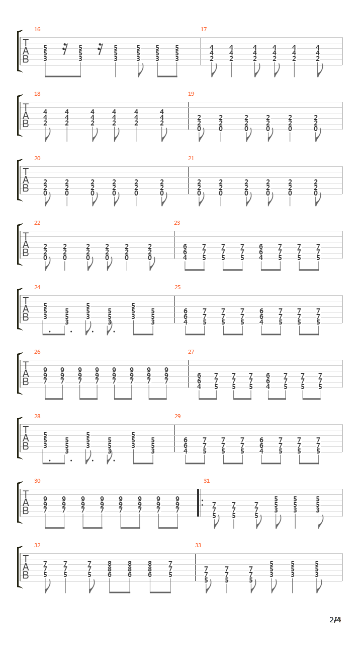 San Fermin吉他谱