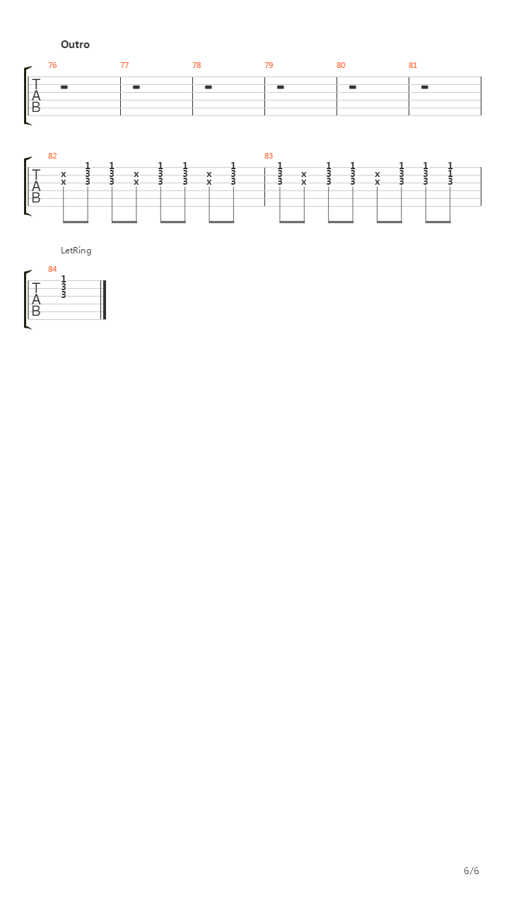 Rosemead吉他谱