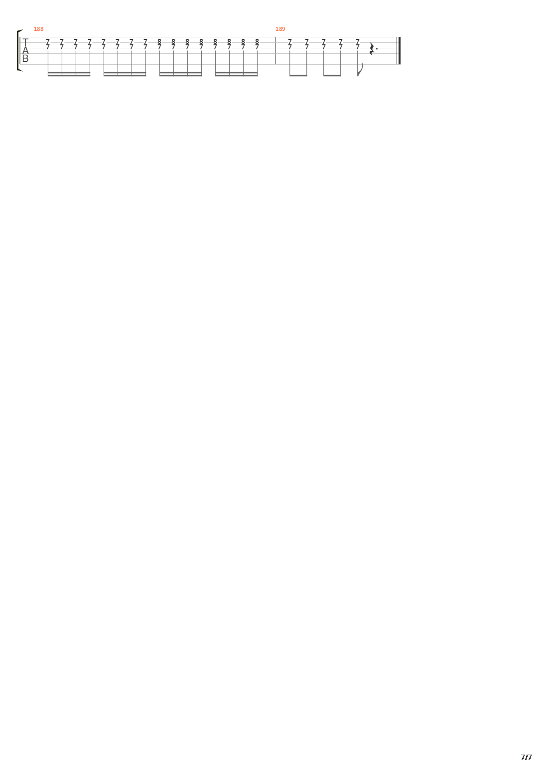 Solitude吉他谱