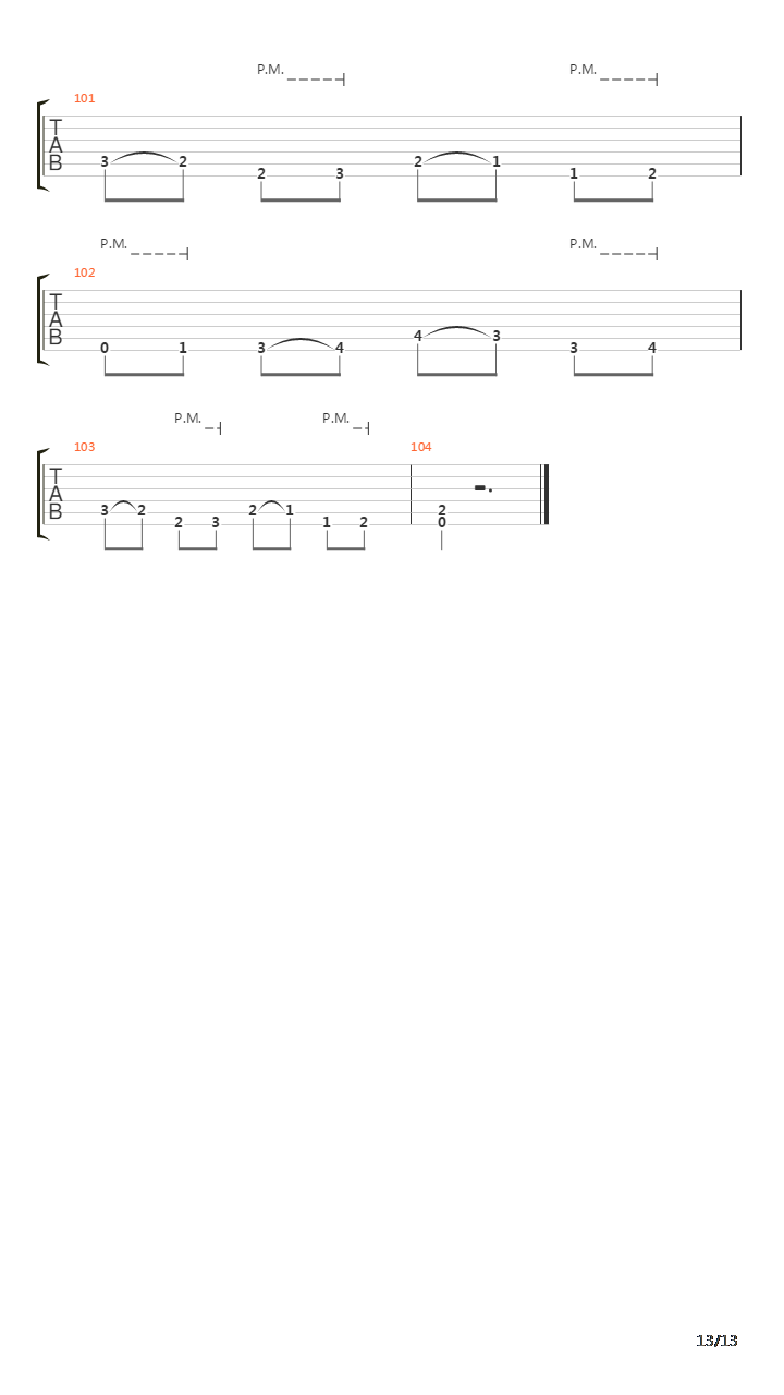 Service For A Vacant Coffin吉他谱