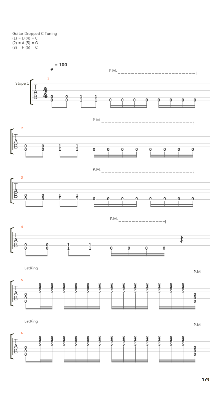 Istoriya Padeniya吉他谱