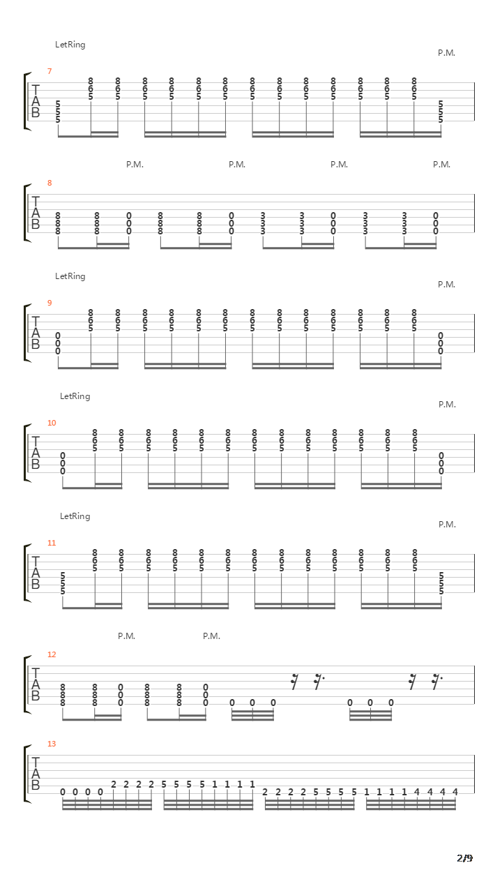 Istoriya Padeniya吉他谱